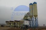 HZS75 75 M3/H Concrete Batching And Mixing Plant With PLD2400 Baching Machinery