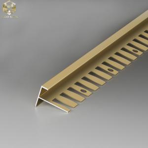 Wholesale ODM 10mm Square Edge Tile Trim Panel Extrusions Stair Nosing from china suppliers