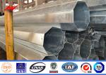 Multi Sided Single Circuit Electrical Power Pole 4mm Electric Steel Pole