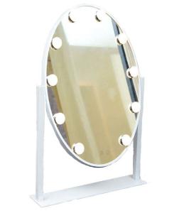 Wholesale Desktop Round Lighted Makeup Mirror Single Sided Illuminated Cosmetic Mirror from china suppliers