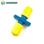 Simplex ST To ST Fiber Optic Adapter Single Mode 5.9N Plastic Housing