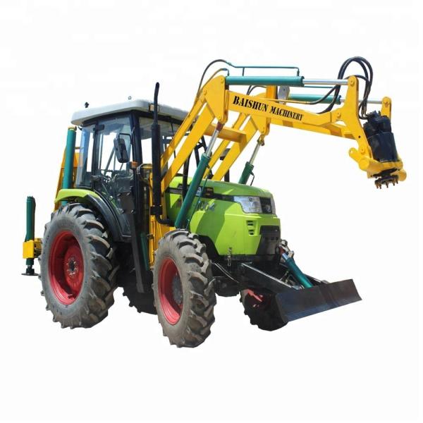 Hydrualic Auger Crane Pile Drive Tractor Mounted Hammer Piling Machine 100HP