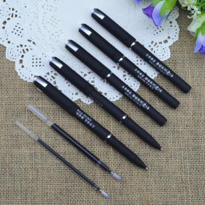 Wholesale Gel pen,Promotional gel-ink pen with cap,black rubber gel-ink pen from china suppliers