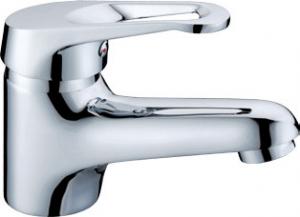 China Above Counter Sink Brass Single Lever Basin Tap Faucets With Zinc Alloy Handle on sale