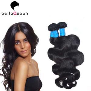Wholesale Natural Black 6a Virgin Burmese Remy Hair Extension , Body Wave Human Hair Weaving from china suppliers