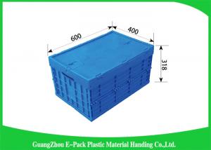 China Recyclable Industrial Collapsible Plastic Box , Plastic Folding Crate For Logistics on sale