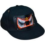 Hot sale flashing el hats music sound activated led caps with wireless inverter