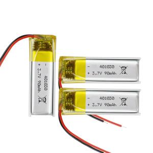Wholesale 401030 Lithium Polymer Battery 3.7V 80mAh For Bluetooth Headset from china suppliers