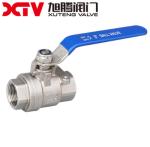 Stainless Steel 1/2 Inch Oval / Round Handle Thread Ball Valve Xtv 2PC PN1.0-32