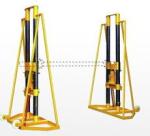 5 - 10 TON HYDRAULIC ADJUSTABLE WIRE REEL JACK STANDS WIRE PAY OFF STAND
