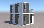 18mm MGO Board Floor Prefab Flat Pack Container House for Home Office Efficiency