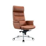 Factory supply office furniture leather office chair with aluminum alloy flat
