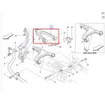 For Maserati Quattroporte Ghibli (2014-2017) Front Right Upper & Lower Control