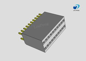 Wholesale FEMALE HEADER 1.0MM PITCH 2x10PIN DOUBLE ROW 180° DIP BLACK Gold-Plated from china suppliers