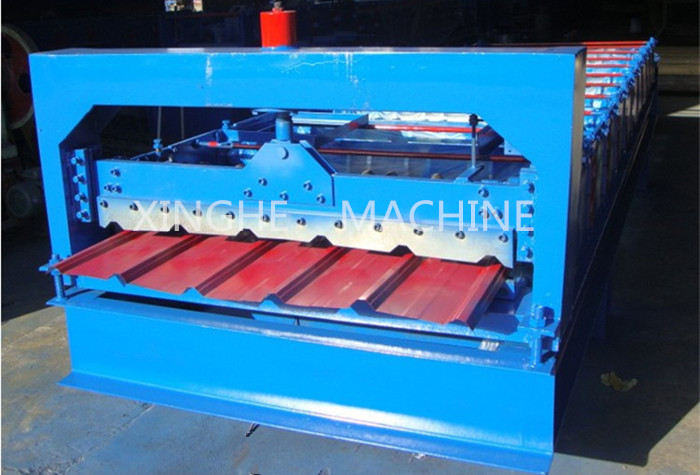 Sheet Metal Glazed Tile Roll Forming Machine With 4 Tons High Capacity