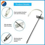 Range Thermistor Oven Temperature Sensor Fit for Whirlpool W10833885
