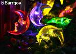 30 LED Moon Solar LED Christmas Lights String 6M Outdoor Waterproof For Party