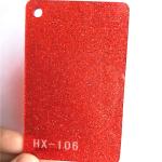 Red Glitter Acrylic Sheets 3mm Custom Cutting Plastic Panels 48x96 Inches