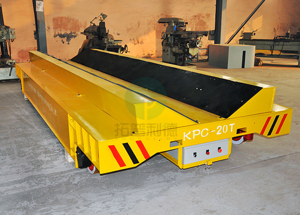 50ton high temperature proof transport handling V-deck railway wagon