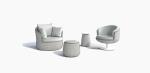 Modern Minimalist Style Rattan Hotel Sofa Chair Set For Outdoor