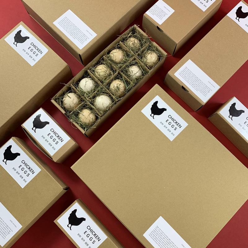 Eco Friendly 20 Quail Egg Shipping Boxes Container Empty Brown Carton Packaging Trays
