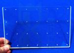 Laser Drilling Clear Morse 6.5 Quartz Glass Plate
