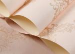 Classical Damask European Style Wallpaper Washable for Household , Beige color