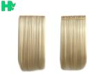 100% Synthetic Hair Extensions Long Straight Wave Blonde Color For Adults