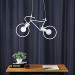 Industrial Pendant Lights Vintage Iron Bicycle Hanglamp For Bar Decor E27 Loft