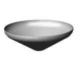 Carbon Steel Conical Head 6mm - 200mm Outer Diameter Flat Bottom Head