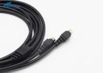 Mini Din 4Pin Male - Male Custom Cable Assemblies , Video Cable Harness Assembly