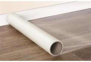 China 600mm*50m Floor Protection Film 50 Micron Hard Surface Wooden Floor on sale