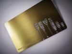 Ancient Brass Material Metal Business Cards With Engraved Picture / Ccustom
