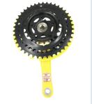 Yellow Color 3 Speed Mtb Crankset Mountain Bike Sprocket 24 34 42 T * 165MM