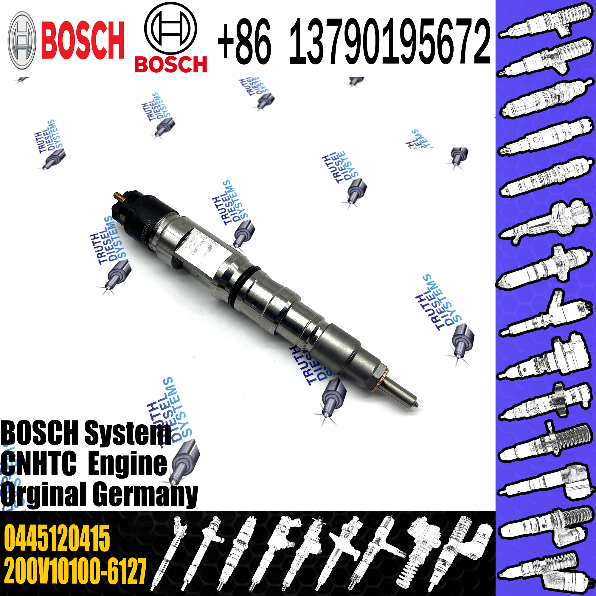 High quality Diesel Engine Spare Parts Fuel Injector 0445120415 for nozzle DLLA145P2516