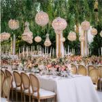 Oval Shaped Crystal Chandelier Pendant Wedding Event Stage Decoration 50cm