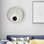 Round Moon White Body LED Home Wall light Stairs Bedroom Corridor Wall Sconce