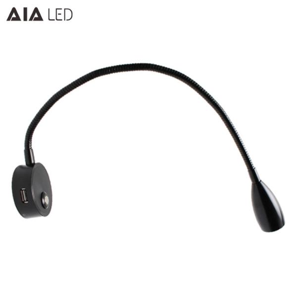 Round flexible led bed wall light headboard wall light led bedside reading light