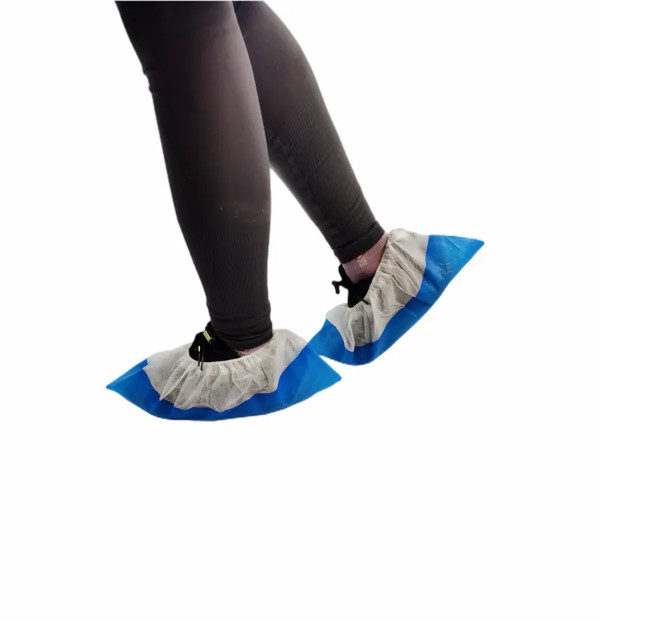 50gsm PP PE Disposable Shoes Cover Disposable Nonwoven Fabric Slip Resistant Shoe Covers