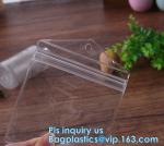 Fabric zipper professional vinyl slider bag pvc zipper bag, clothing packaging