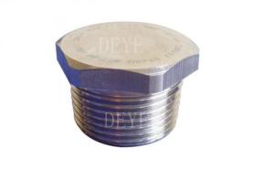 Wholesale SS201 SS304 Screwed SS Threaded Pipe Fittings With Hex Plug from china suppliers