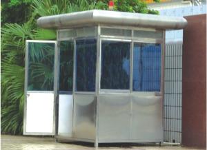 Wholesale Custom Portable Stainless Steel Security Guard Booths , Sentry Box from china suppliers