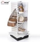 Catch Glance slatwall Display Stands Bag Store Wood Slotted Display Gondola H