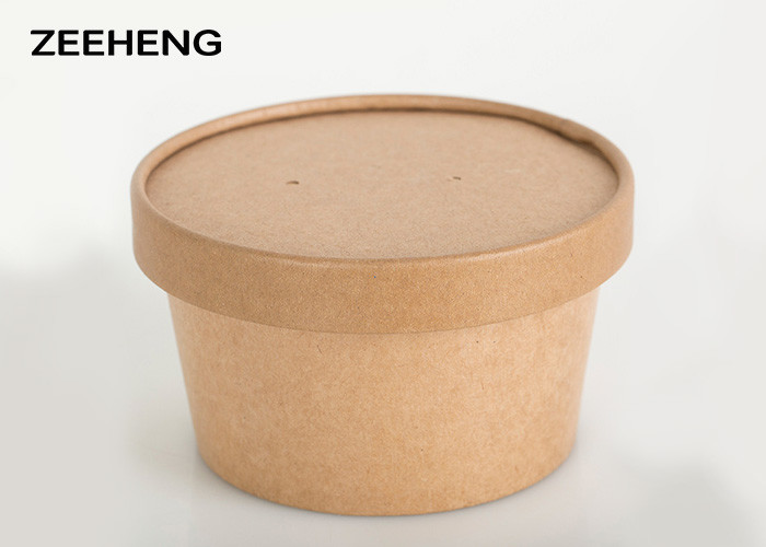 Waterproof Flexo Printing Disposable Paper Soup Bowls Dinnerware For Noodles
