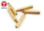 OEM CNC Brass Parts For Copper Fiber Optic AC / DC Pin Metal Processing