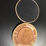 Customized Flocking Rubber Trademark Seal With Velcro Seam Silicone Badge On The