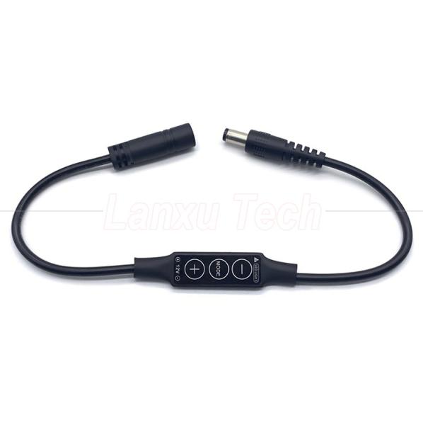 Stepless Light Male to Female DC Barrel Jack 5.5x2.1mm 5.5x2.5mm 3.5x1.35mm