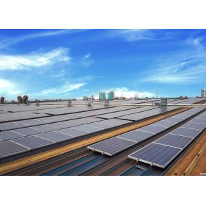 Vertical Flat Roof Mounting System High Anodized Aluminum Extrusion Frame