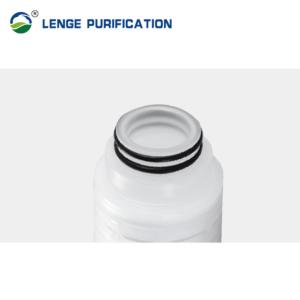 China 0.45um PVDF Pleated Filter Element 20 Inch With 226 Silicon Rubber on sale