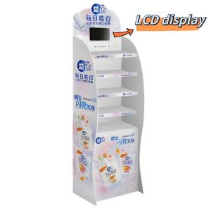 Wholesale LCD Screen Cardboard POS Display Stand , Corrugated Cardboard Floor Display from china suppliers